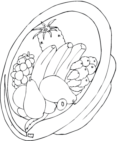 Avocado And The Others Coloring Page